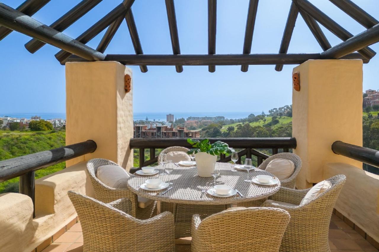 15 First Line Penthouse With Wonderful Seaview Near Duquesa Golf Manilva Andalucia Exterior foto