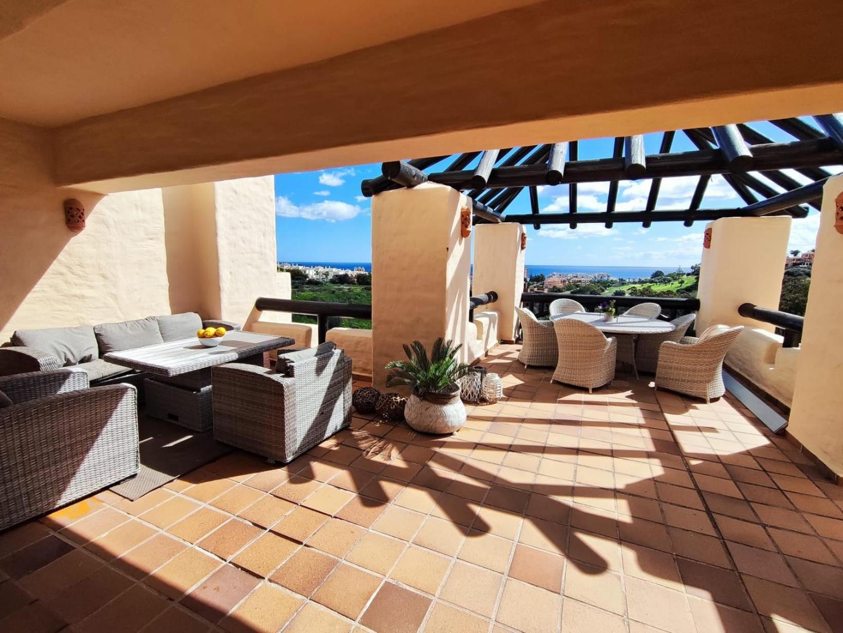 15 First Line Penthouse With Wonderful Seaview Near Duquesa Golf Manilva Andalucia Exterior foto